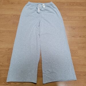 NWT Aerie Gray Wide Leg Sweatpants